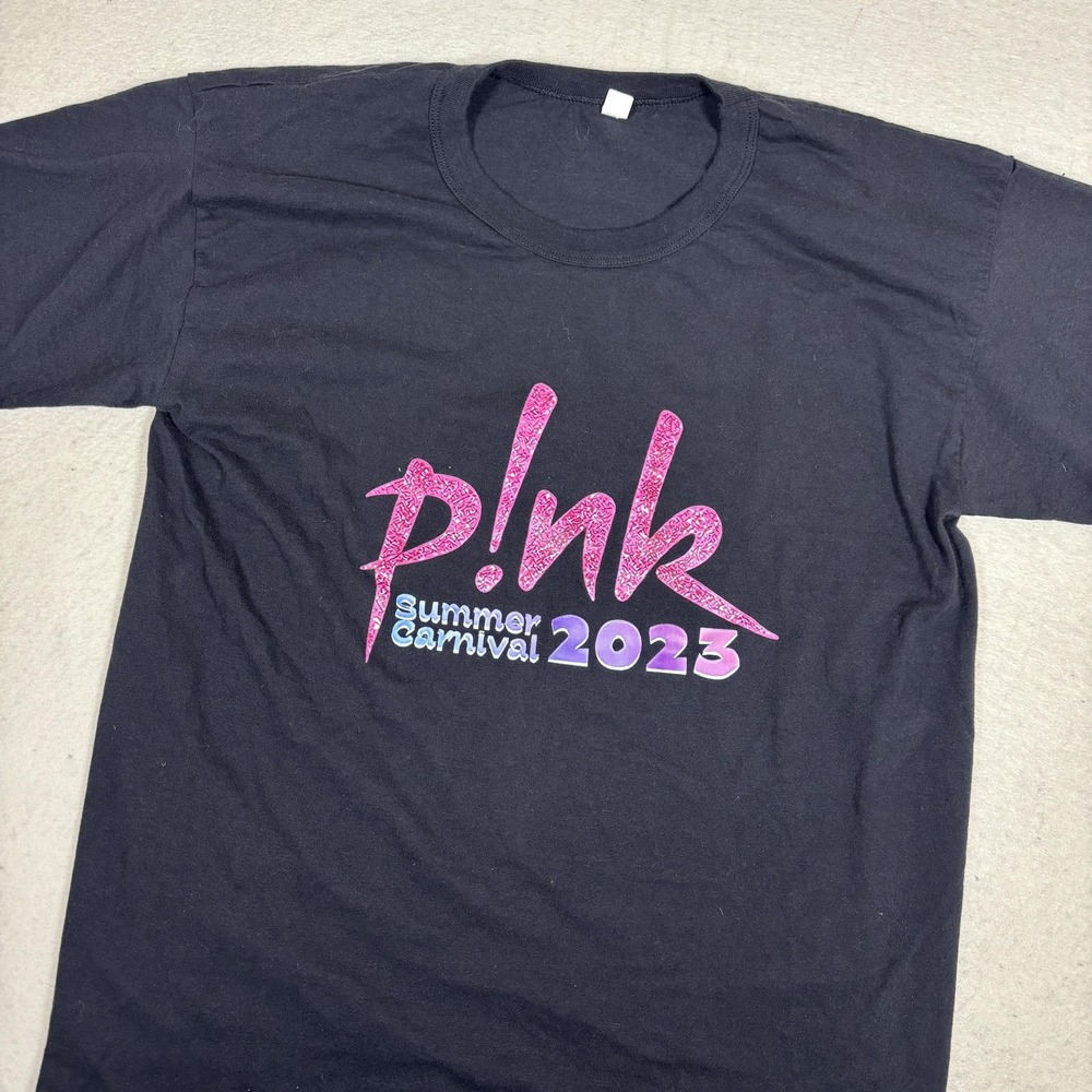P!nk Summer Carnival‎ 2023 Shirt Mens Medium Black Tour Concert Graphic Tee